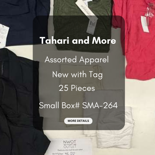 Tahari and more | Assorted  Apparel | 25 Pieces | New with Tag |Small box #SMA-264
