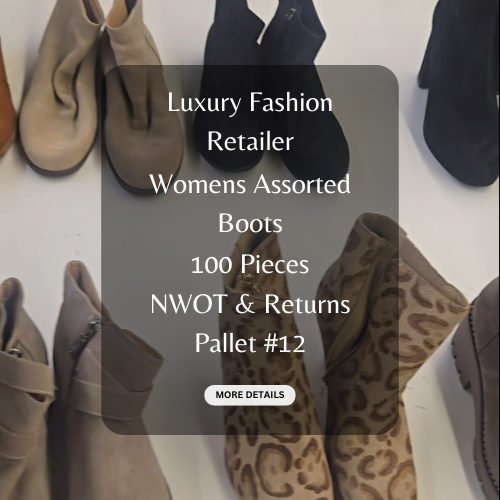 Luxury Fashion Retailer | Women's Assorted Boots | NWOT & Returns | 100 Pieces | Boot Pallets #12