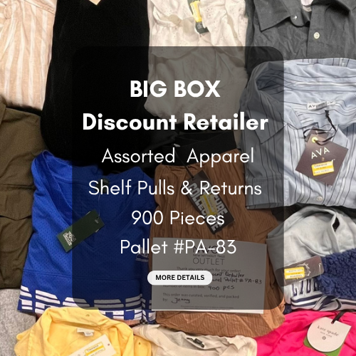 Target | Assorted  Apparel | 900 Pieces | Shelf Pulls & Returns | Pallet #PA-83