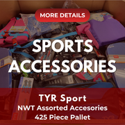 TYR SPORT | Assorted Men's, Women's & Kid's Accessories | NWT | 425 Pieces | Pallet #PA-671