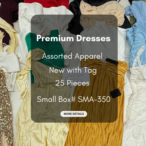 Premium Dresses | Assorted  Apparel | 25 Pieces | Small box #SMA-350