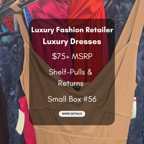 Luxury Fashion Retailer | Luxury Dresses | $75+ MSRP | Shelf-Pulls/Returns | 25 Pieces | Small Box #56