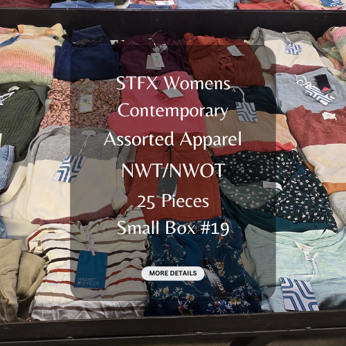 STFX Womens Contemporary | Assorted Apparel | NWT/NWOT | 25 Pieces | Small Box #19