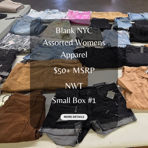 Blank NYC | Assorted Womens Apparel | $50+ MSRP | NWT | 25 Pieces | Small Box #1