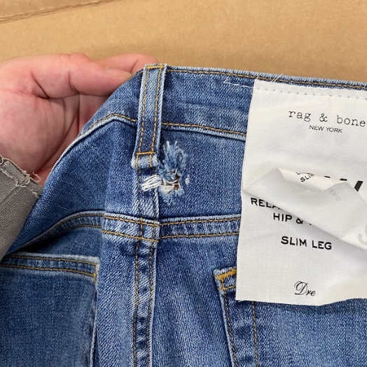 Rag & Bone | Men's & Women's Denim Jeans | Returns & Salvage | Small Box | 10 Piece Min.