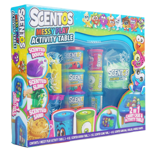 Scentos | Messy Play Activity Table | NWT | Scented | Toy | Set of 4