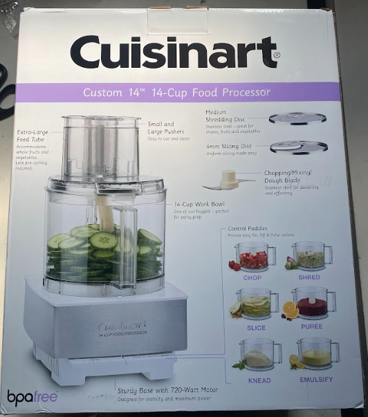 Cuisinart   | Custom 14-Cup Food Processor | Brushed Stainless Steel | NWT | Small Box