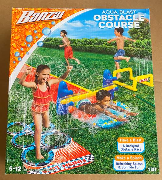 Banzai  | Aqua Blast Obstacle Course |  Inflatable Obstacle Course | NWT | Small Box