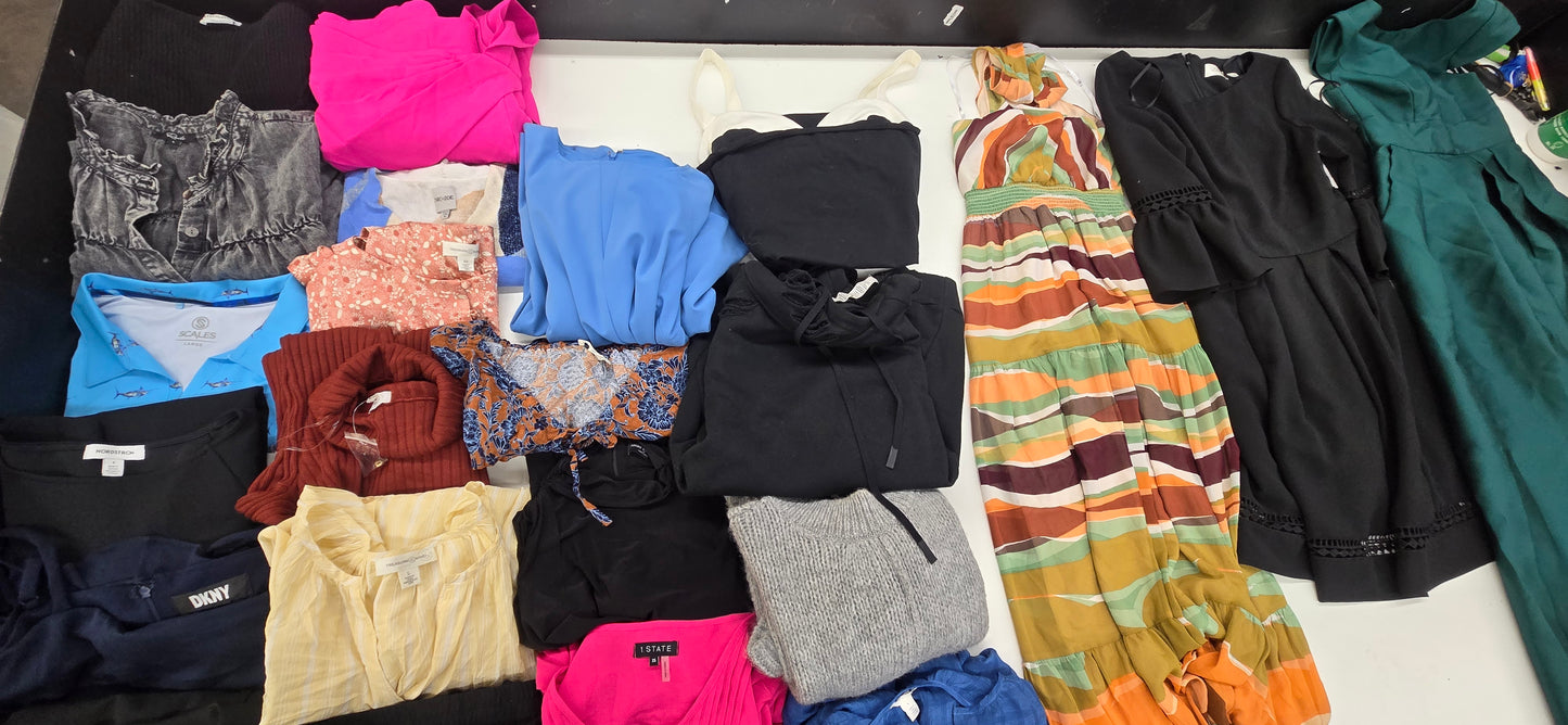 NDSTM | Womens Apparel | $75+ MSRP | Shelf-Pulls/Returns | Small Box #17 | 25 Pieces