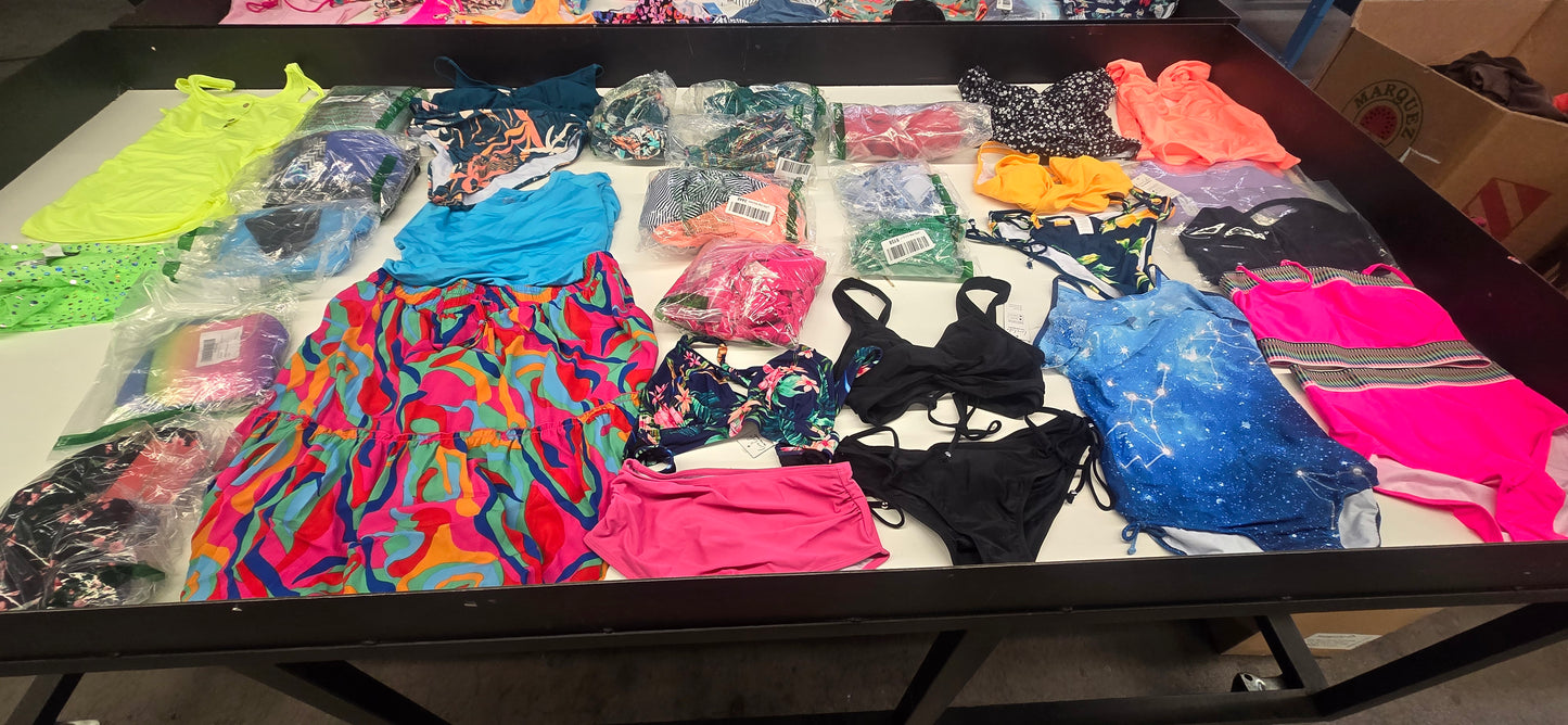 AMZN | Women's Assorted Swimwear Sets | NWT/NIB | SILVER Box | 50 Pieces | Small Boxes #A-1 - #A-22