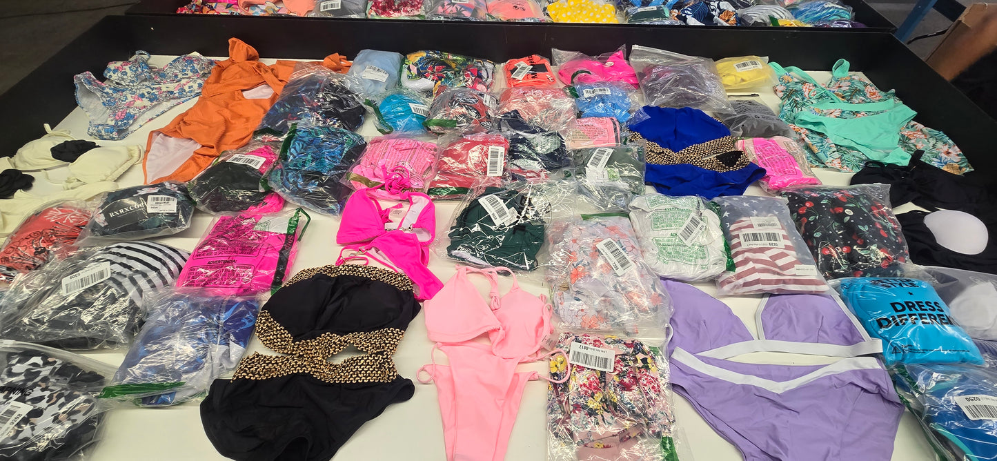 AMZN | Women's Assorted Swimwear Sets | NWT/NIB | SILVER Box | 50 Pieces | Small Boxes #A-1 - #A-22