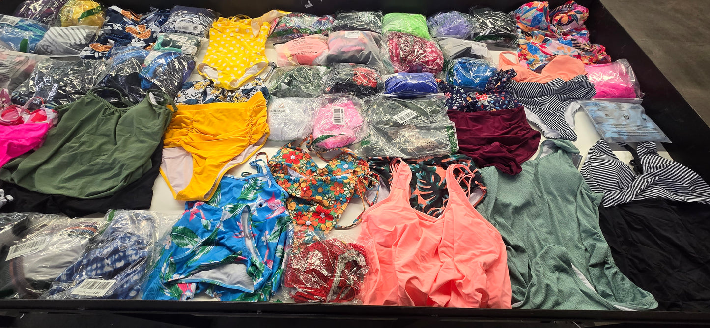 AMZN | Women's Assorted Swimwear Sets | NWT/NIB | SILVER Box | 50 Pieces | Small Boxes #A-1 - #A-22