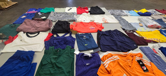 Brands Mix | Assorted Sports Clothing | $50+ MSRP | Shelf Pulls & Returns | 25 Pieces | Small Box #11