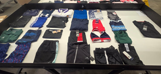 Brands Mix | Assorted Sports Clothing | $50+ MSRP | Shelf Pulls & Returns | 25 Pieces | Small Box #17