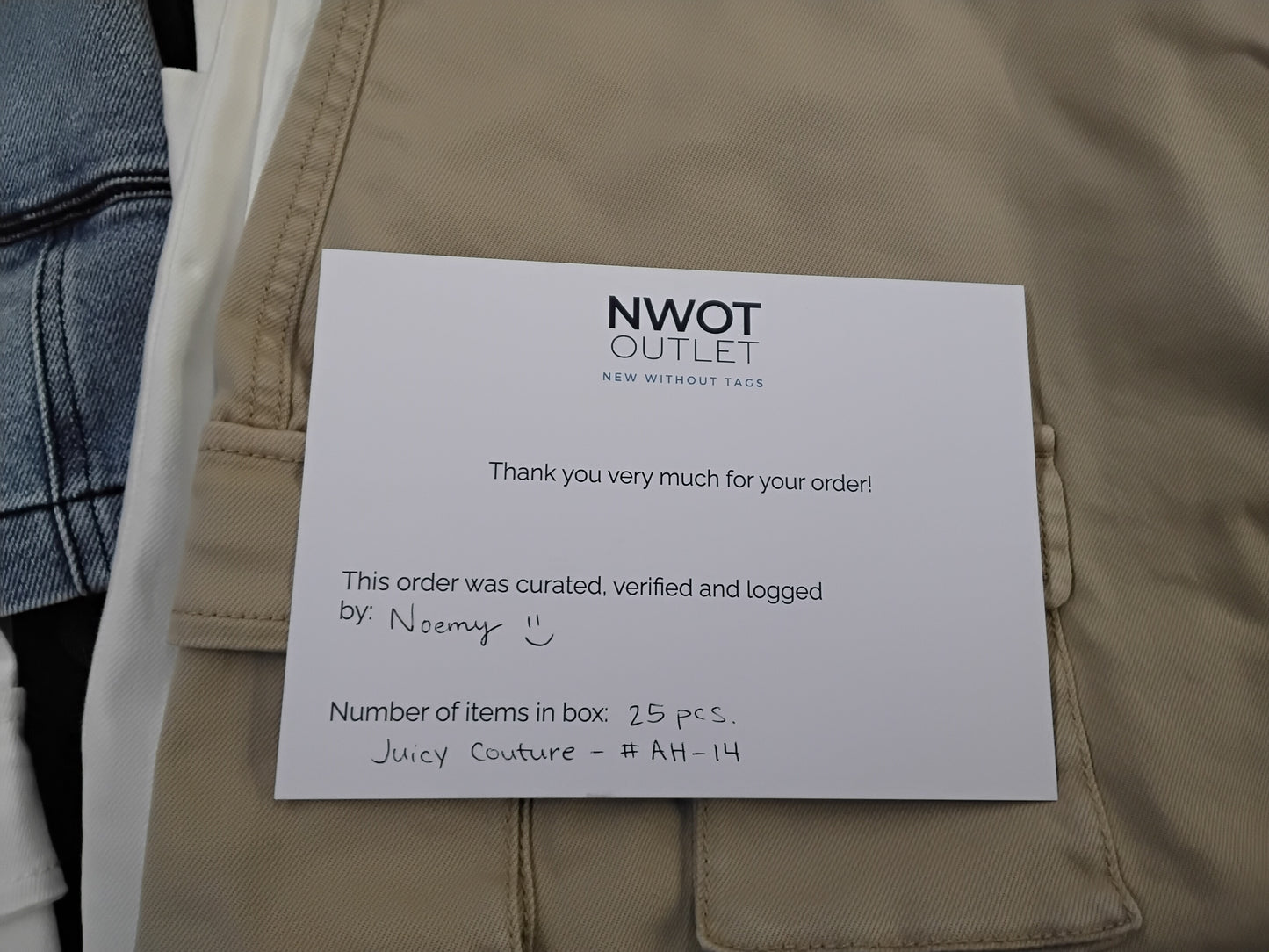 JUICY COUTURE | Women's Assorted Apparel | BRANDED BOX | NWT | 25 Pieces | Small Box #AH-14