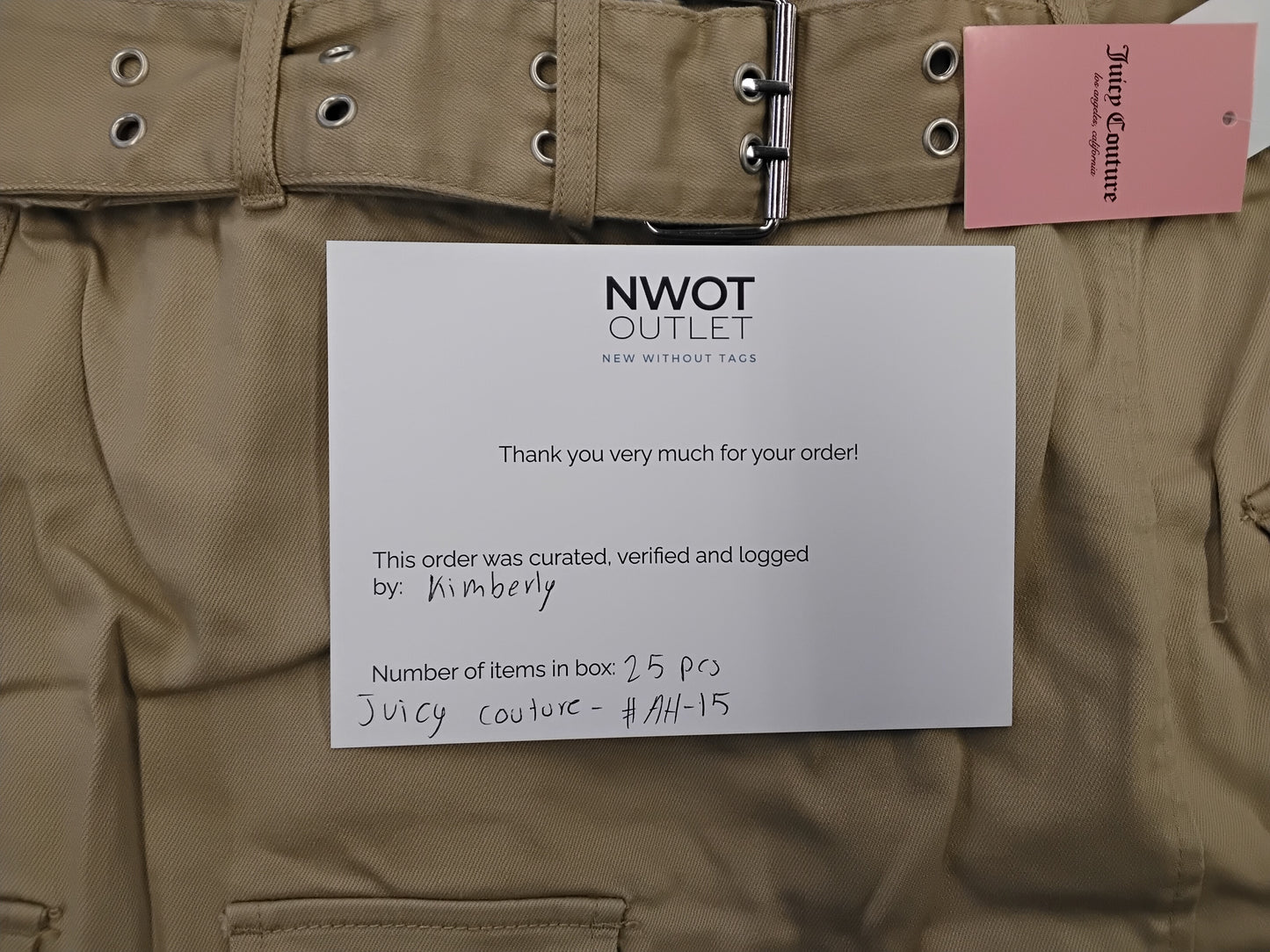 JUICY COUTURE | Women's Assorted Apparel | BRANDED BOX | NWT | 25 Pieces | Small Box #AH-15