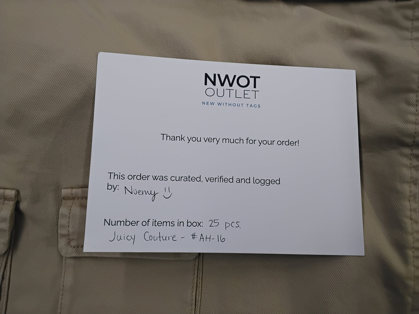 JUICY COUTURE | Women's Assorted Apparel | BRANDED BOX | NWT | 25 Pieces | Small Box #AH-16