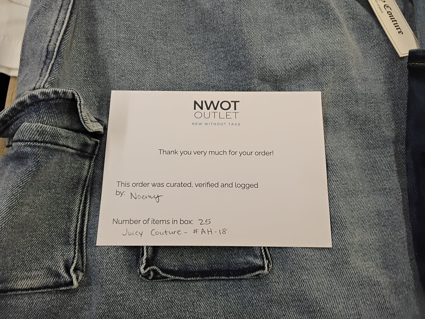 JUICY COUTURE | Women's Assorted Apparel | BRANDED BOX | NWT | 25 Pieces | Small Box #AH-18