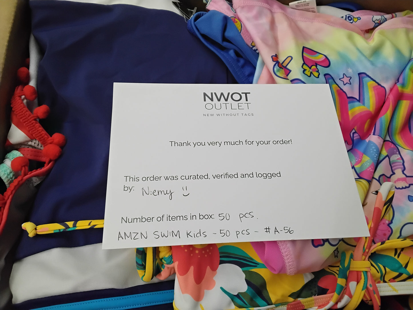 AMZN | Women's Assorted Swimwear Sets | NWT/NIB | SILVER Box | 50 Pieces | Small Box #A-56