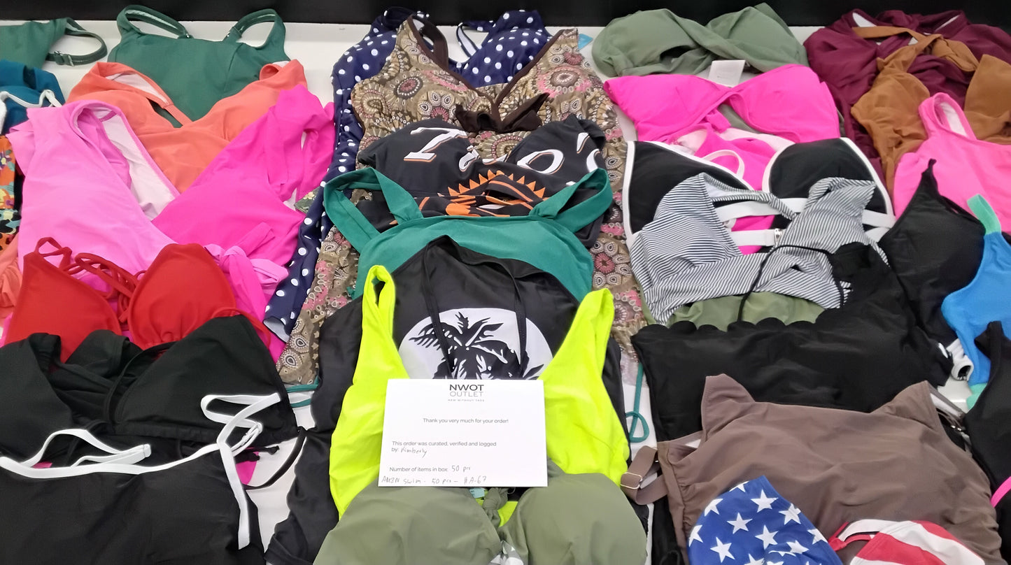 AMZN | Women's Assorted Swimwear Sets | NWT/NIB | 50 Pieces | Small Box #A-67