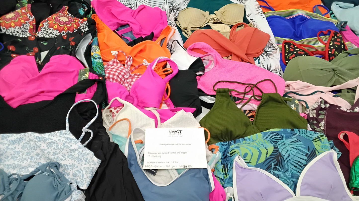 AMZN | Women's Assorted Swimwear Sets | NWT/NIB | 50 Pieces | Small Box #A-85