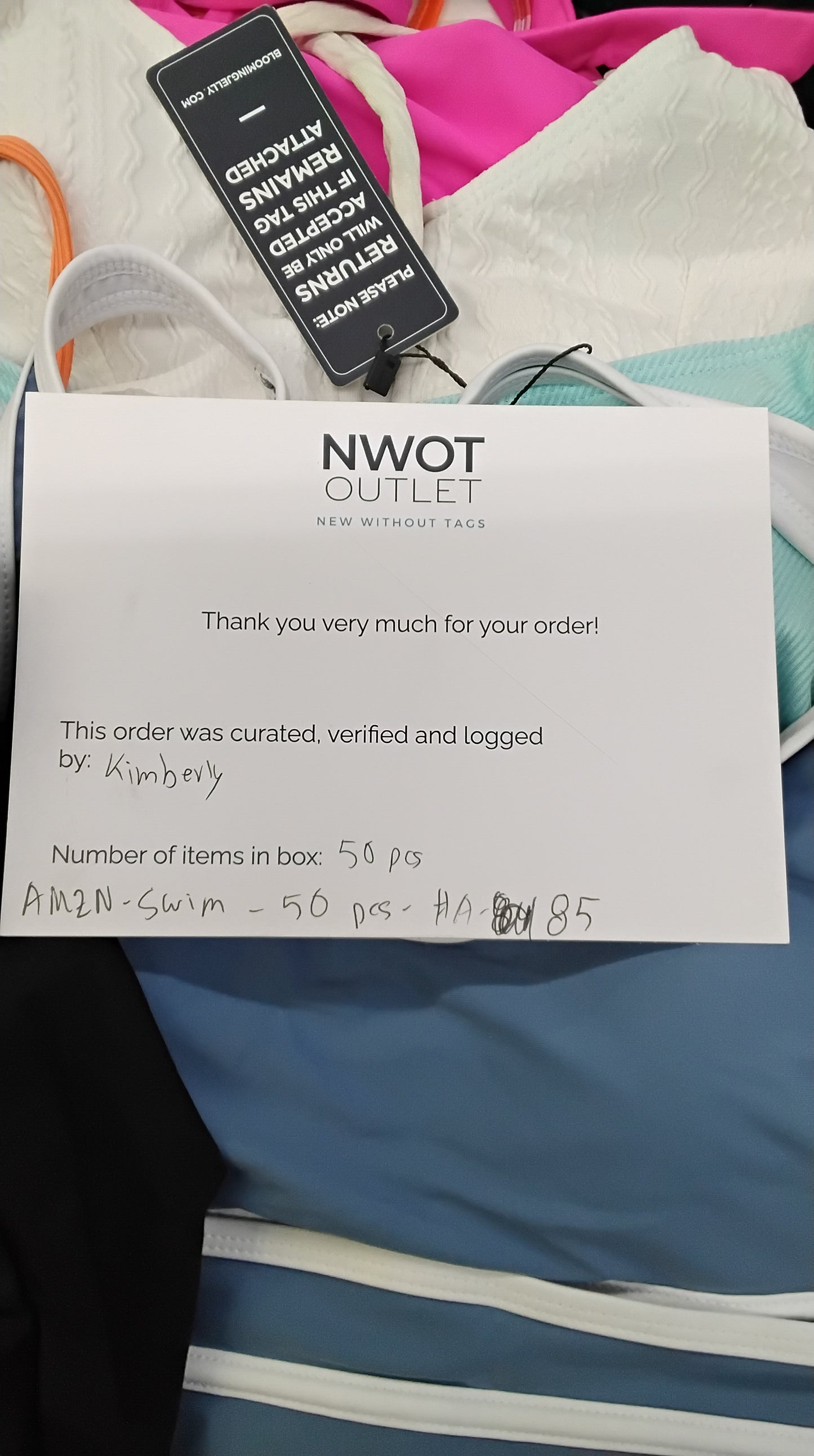 AMZN | Women's Assorted Swimwear Sets | NWT/NIB | 50 Pieces | Small Box #A-85