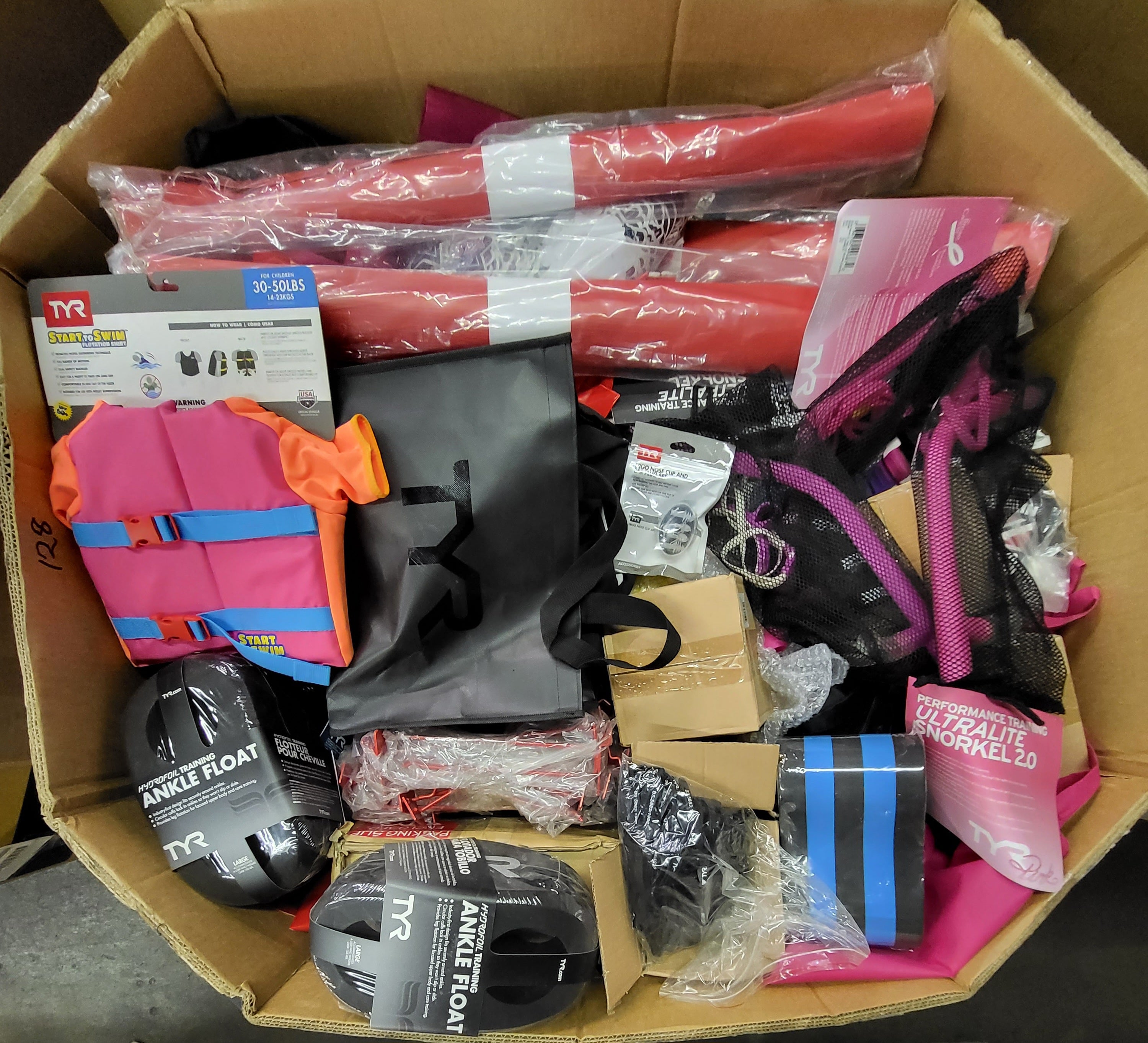 Tyr Sports Accessories | Assorted Men's, Women's, Kid's Accessories | NWT | 181 Pieces | Pallet #PA-602