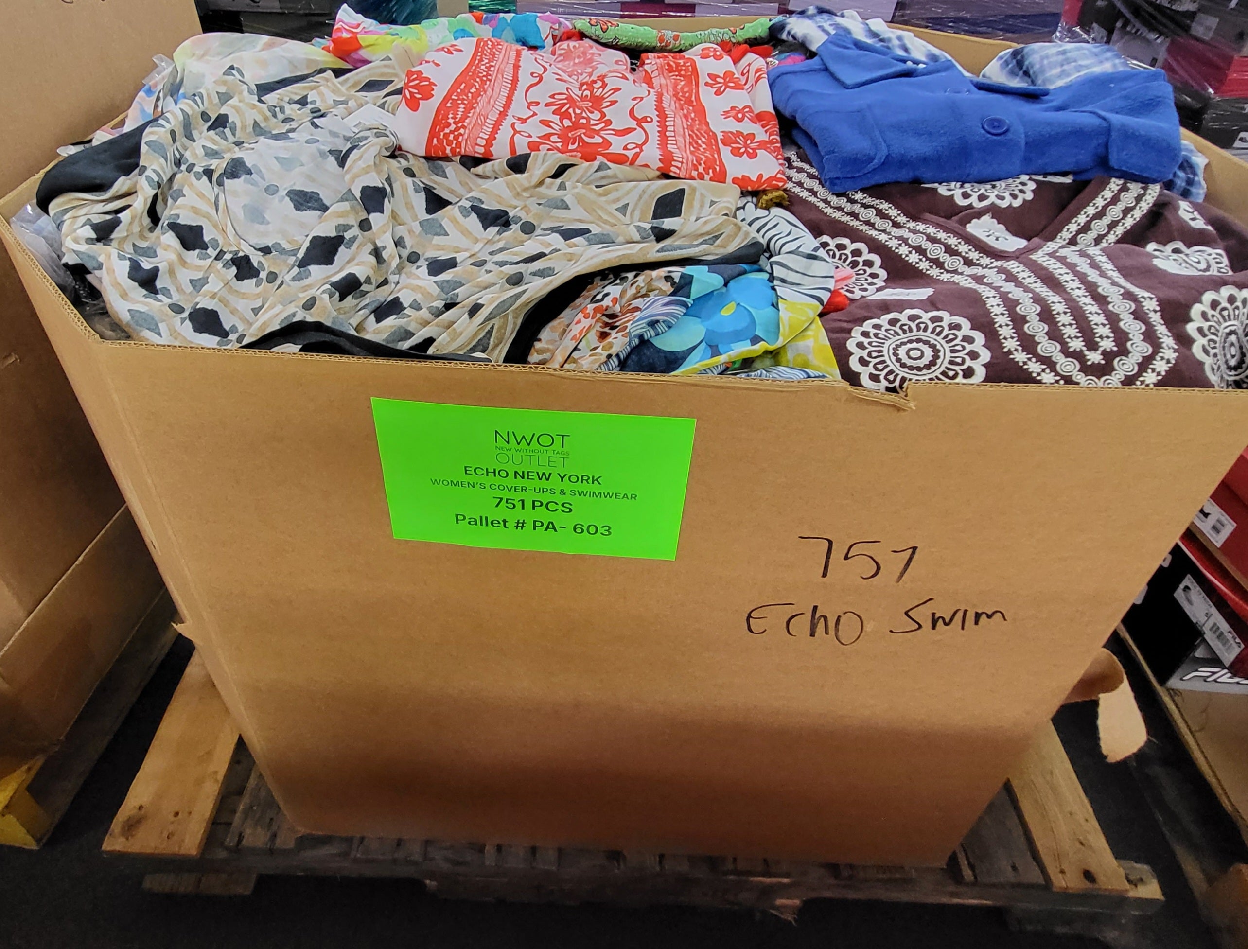 Echo New York Women's Cover-Ups & Swimwear | Assorted Women's Apparel | NWT | 751pcs Pieces | Pallet #PA-603