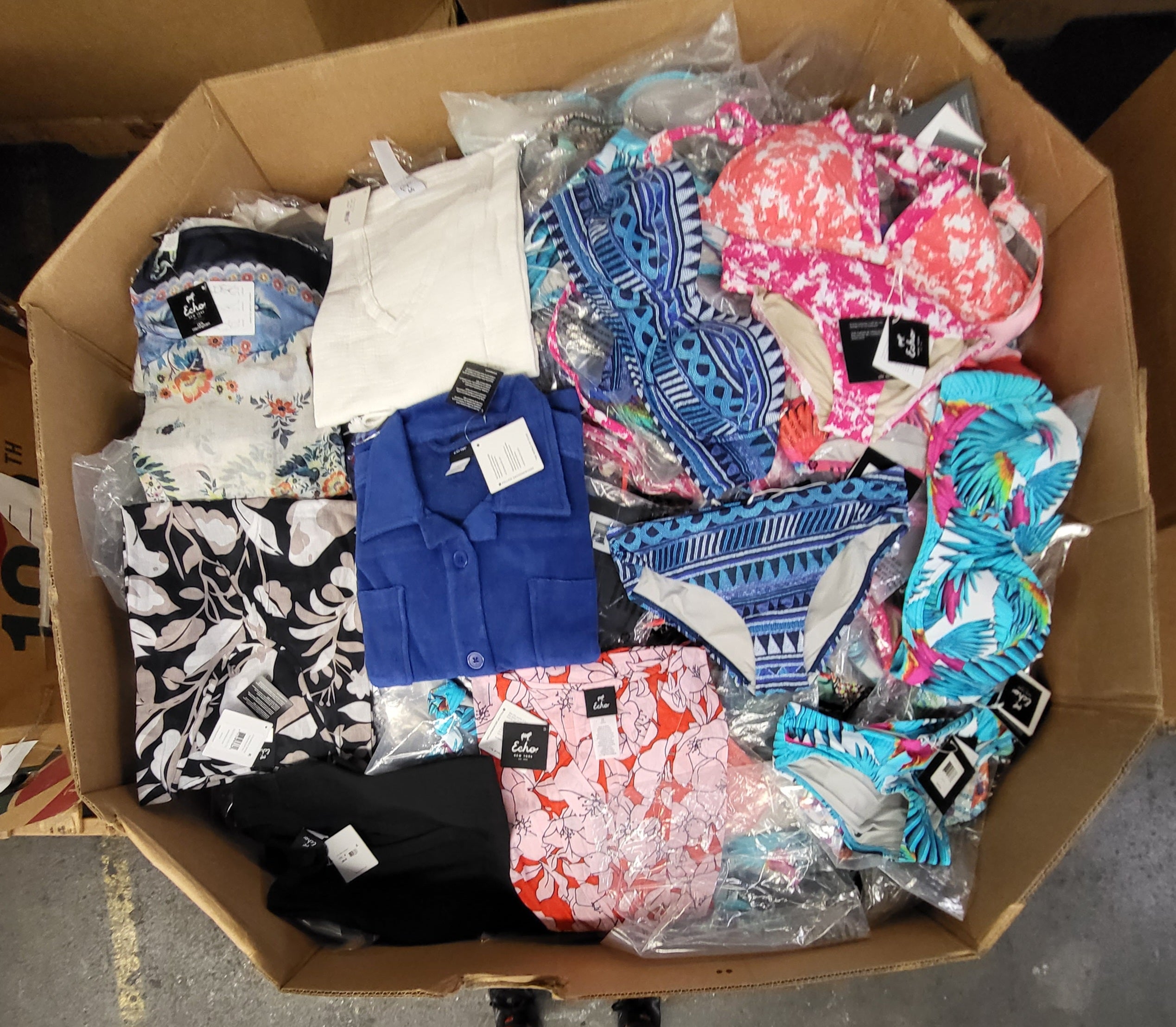 Echo New York Women's Cover-Ups & Swimwear | Assorted Women's Apparel | NWT | 500 Pieces | Pallet #PA-608