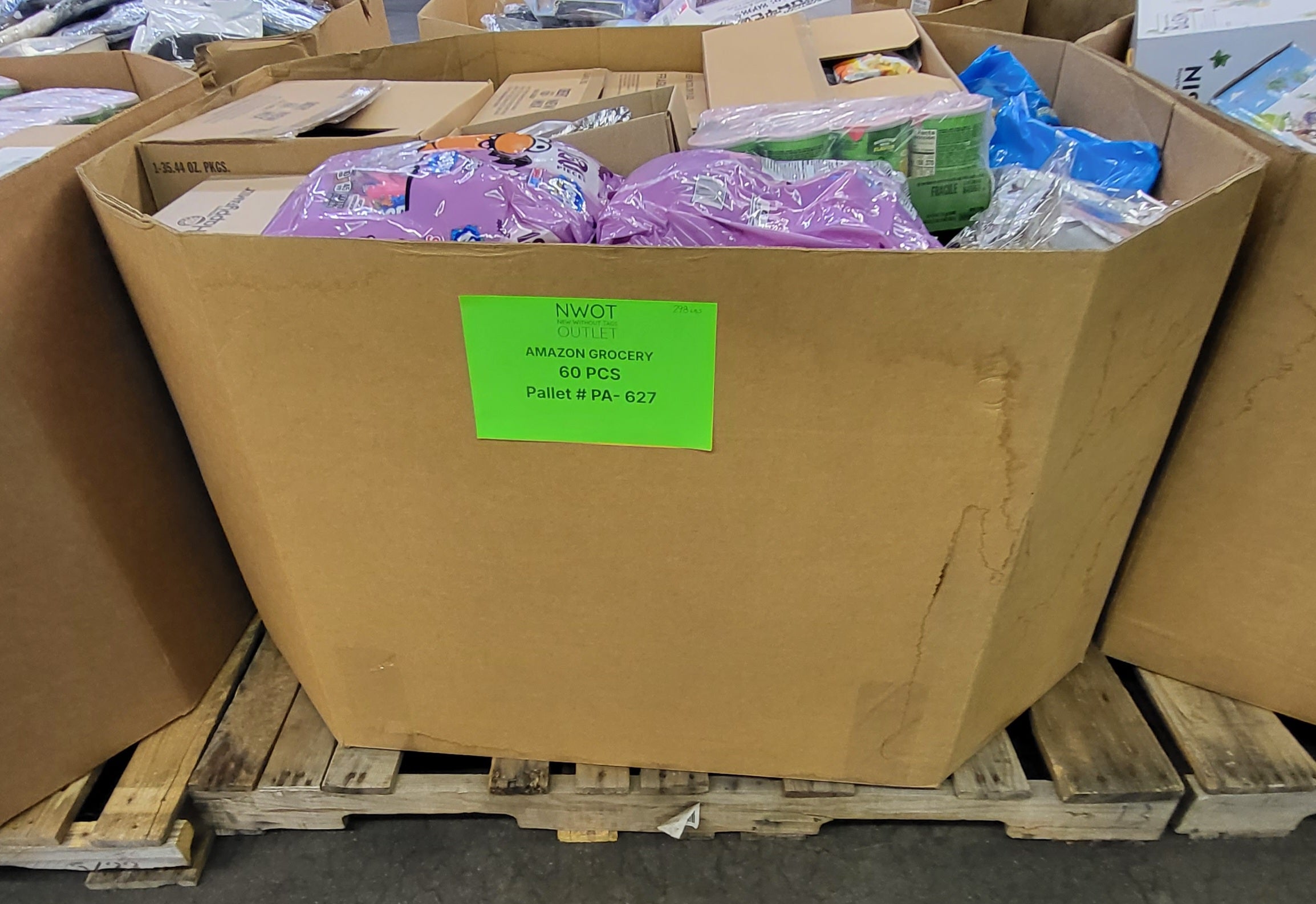 Amazon Grocery | Assorted Men's, Women's, Kid's General Merchandise | Returns | 60 Pieces | Pallet #PA-627
