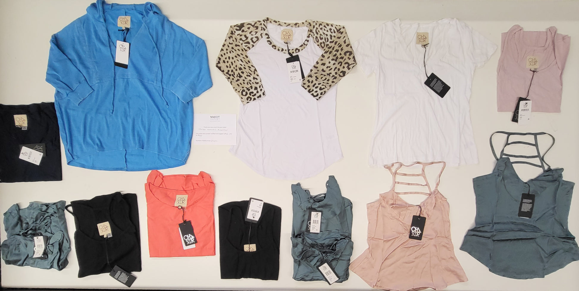 Chaser women's assorted | Assorted Women's Apparel | NWT | 25 Pieces | Small Box #546