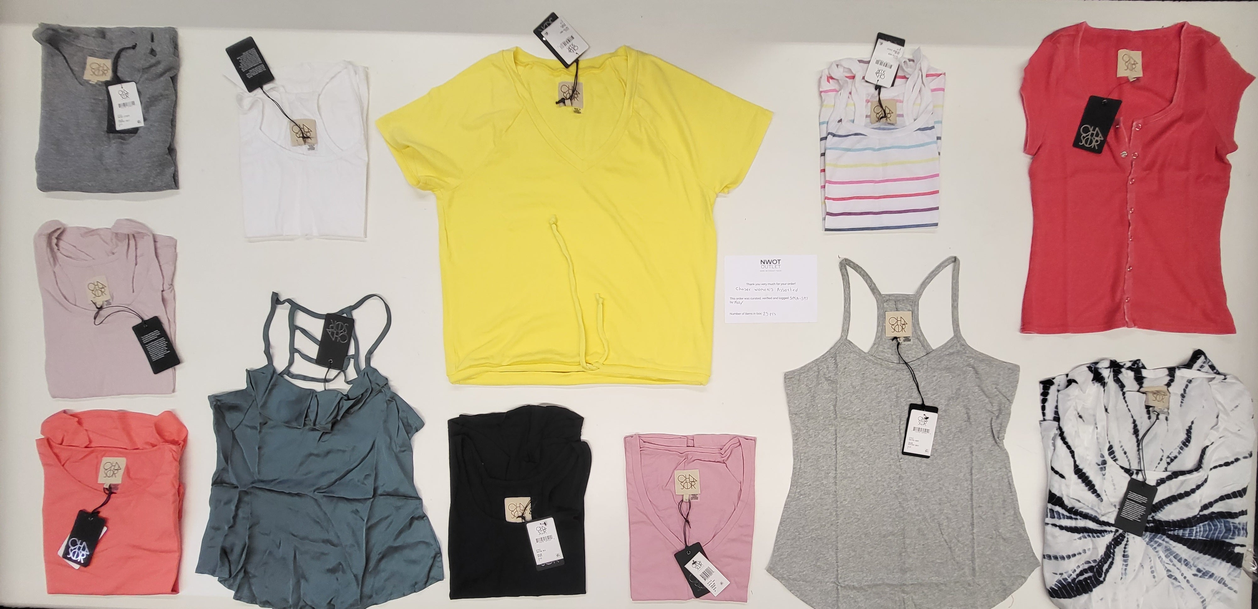 Chaser women's assorted | Assorted Women's Apparel | NWT | 25 Pieces | Small Box #546