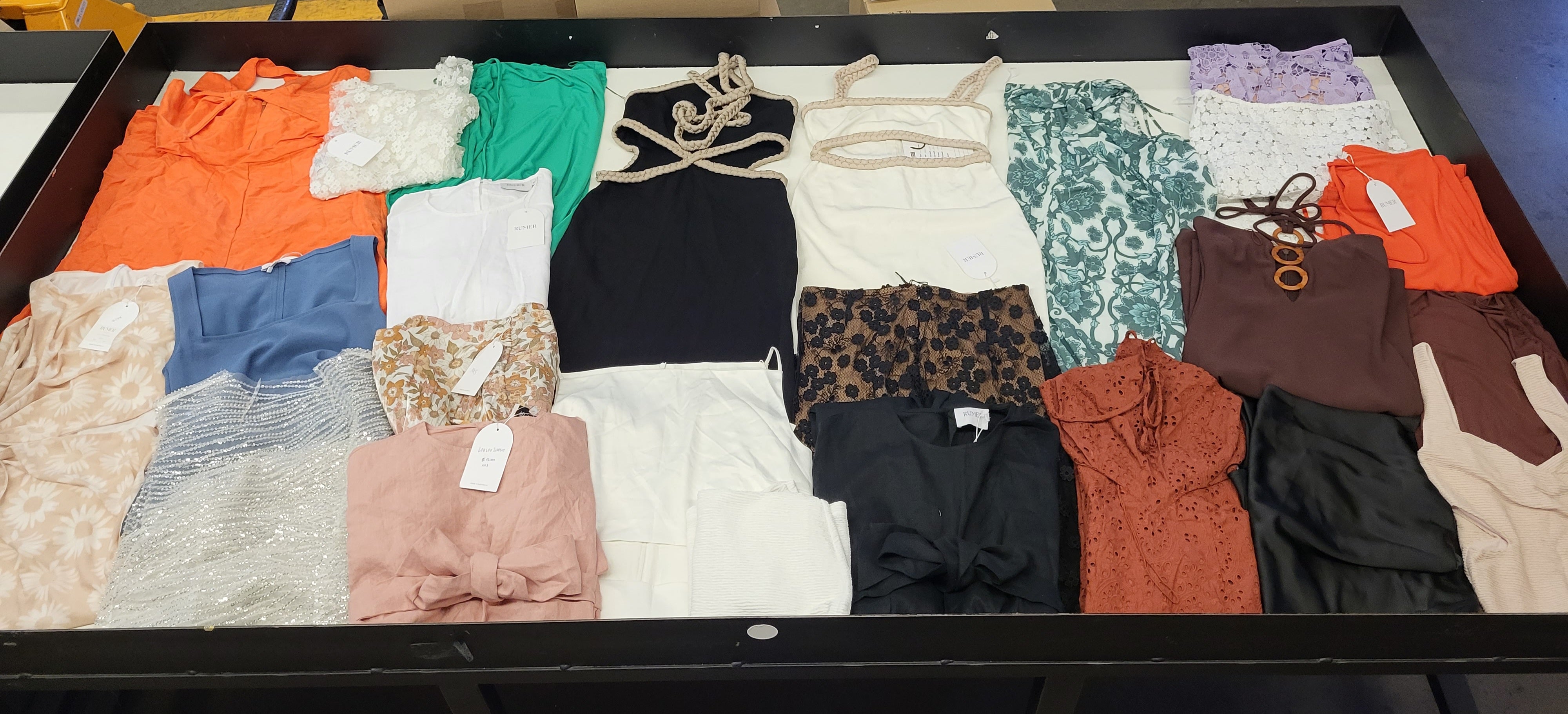 Rumer Womens Contemporary Apparel | Assorted Women's Apparel | NWT | 25 Pieces | Small Box #SMA-564
