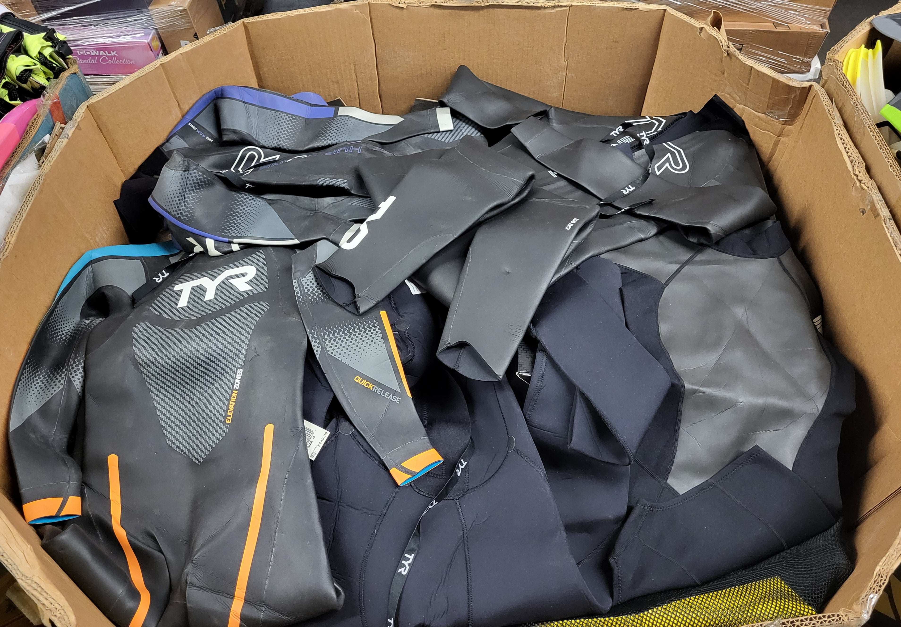 TYR SPORT WETSUITS | Assorted Men's, Women's Accessories | NWT | 30 Pieces | Pallet #PA-659