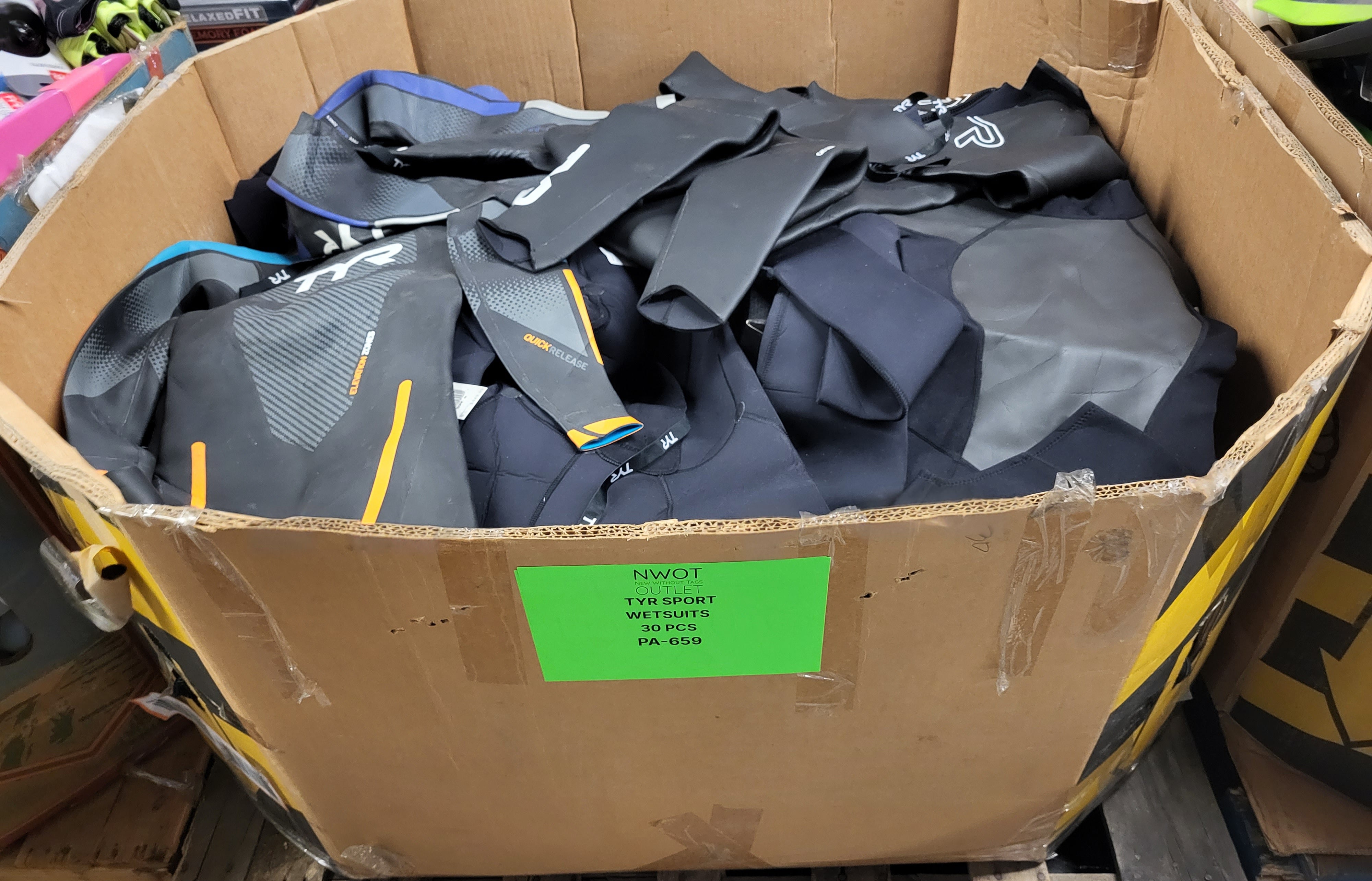 TYR SPORT WETSUITS | Assorted Men's, Women's Accessories | NWT | 30 Pieces | Pallet #PA-659