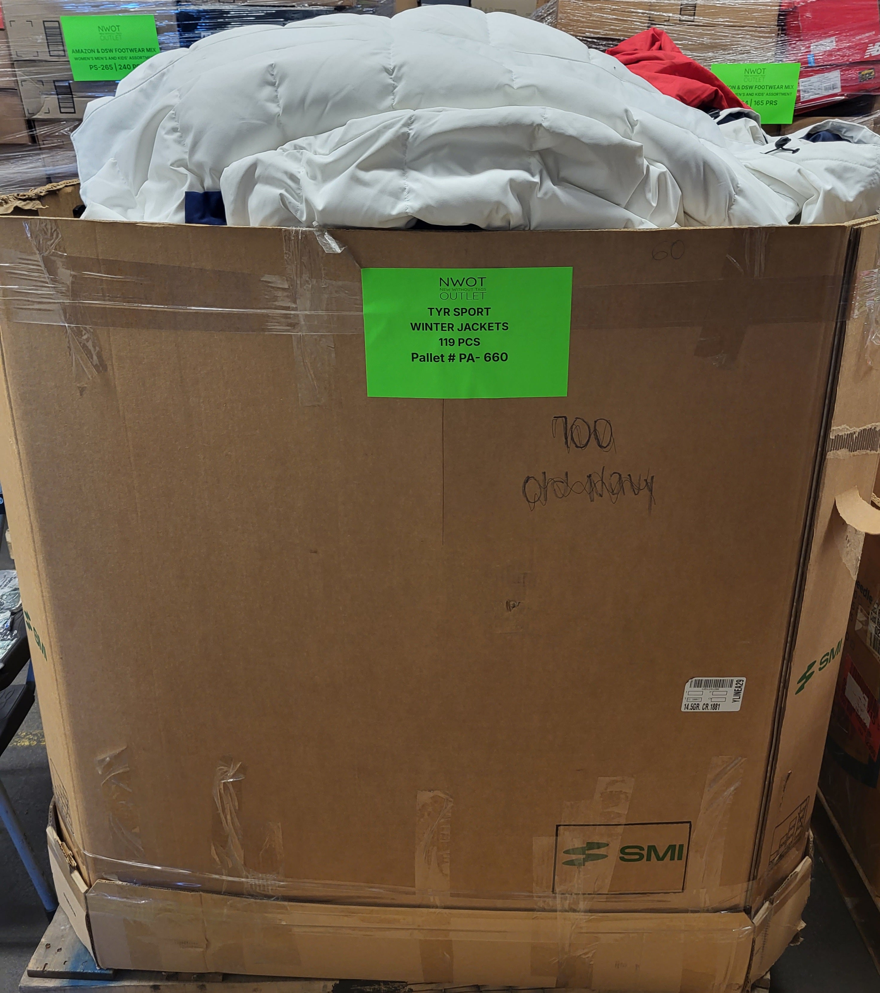 TYR SPORT | Assorted Men's, Women's Apparel | NWT | 119 Pieces | Pallet #PA-660