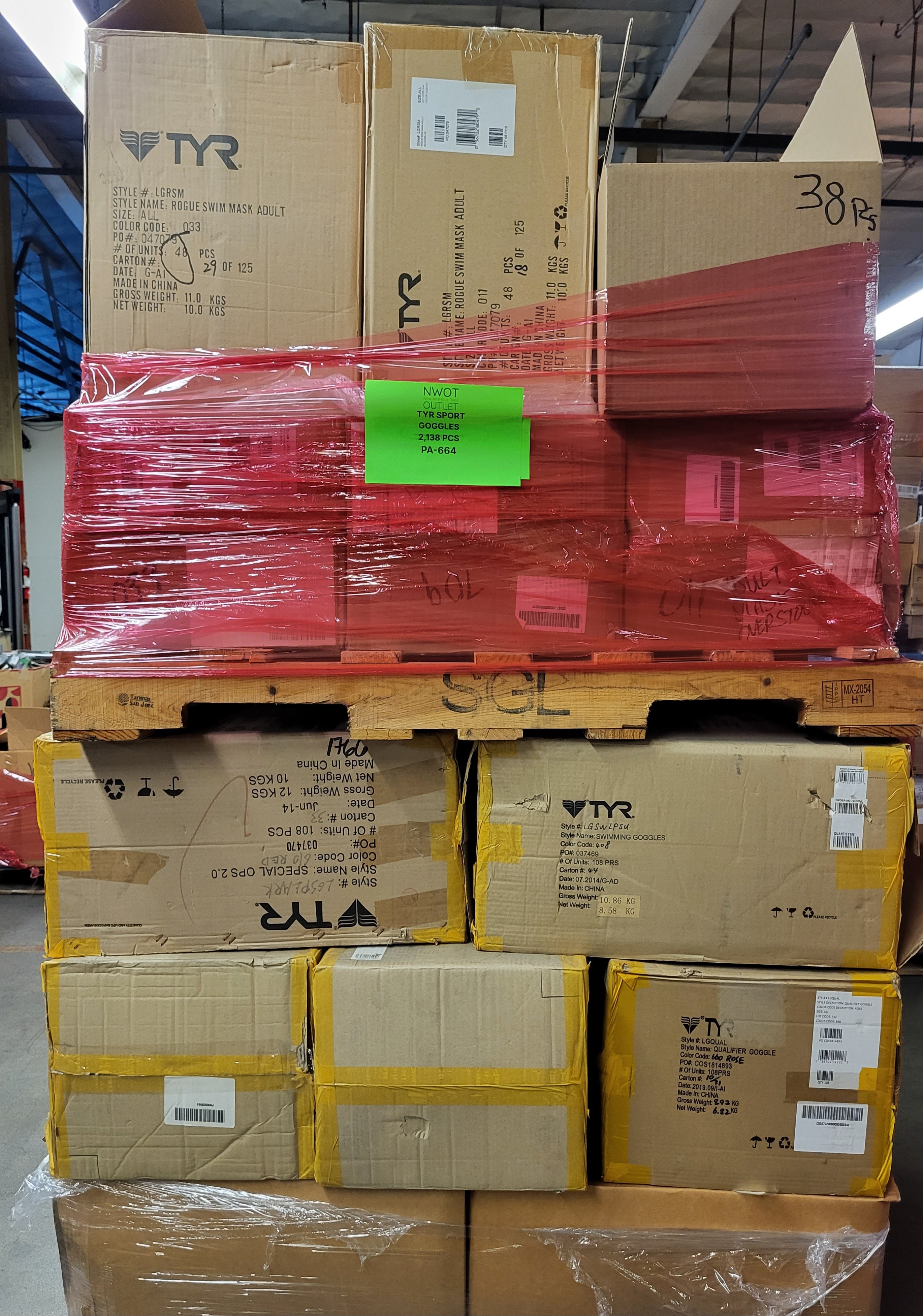 TYR SPORT | Assorted Men's, Women's & Kid's Accessories | NWT | 2138 Pieces | Pallet #PA-664