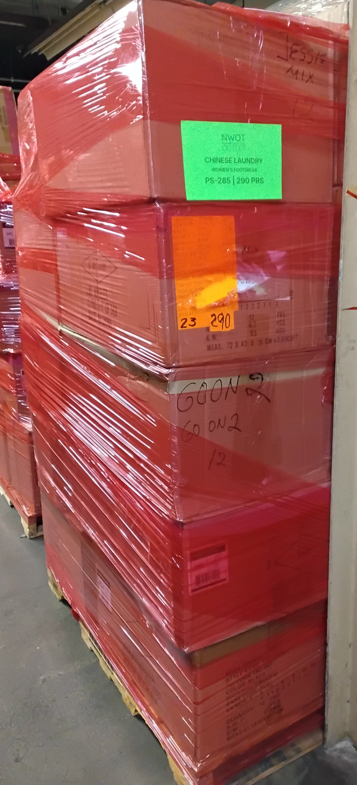 CHINESE LAUNDRY | Assorted Women's Footwear | NWT | 290 Pairs | Pallet #PA-285