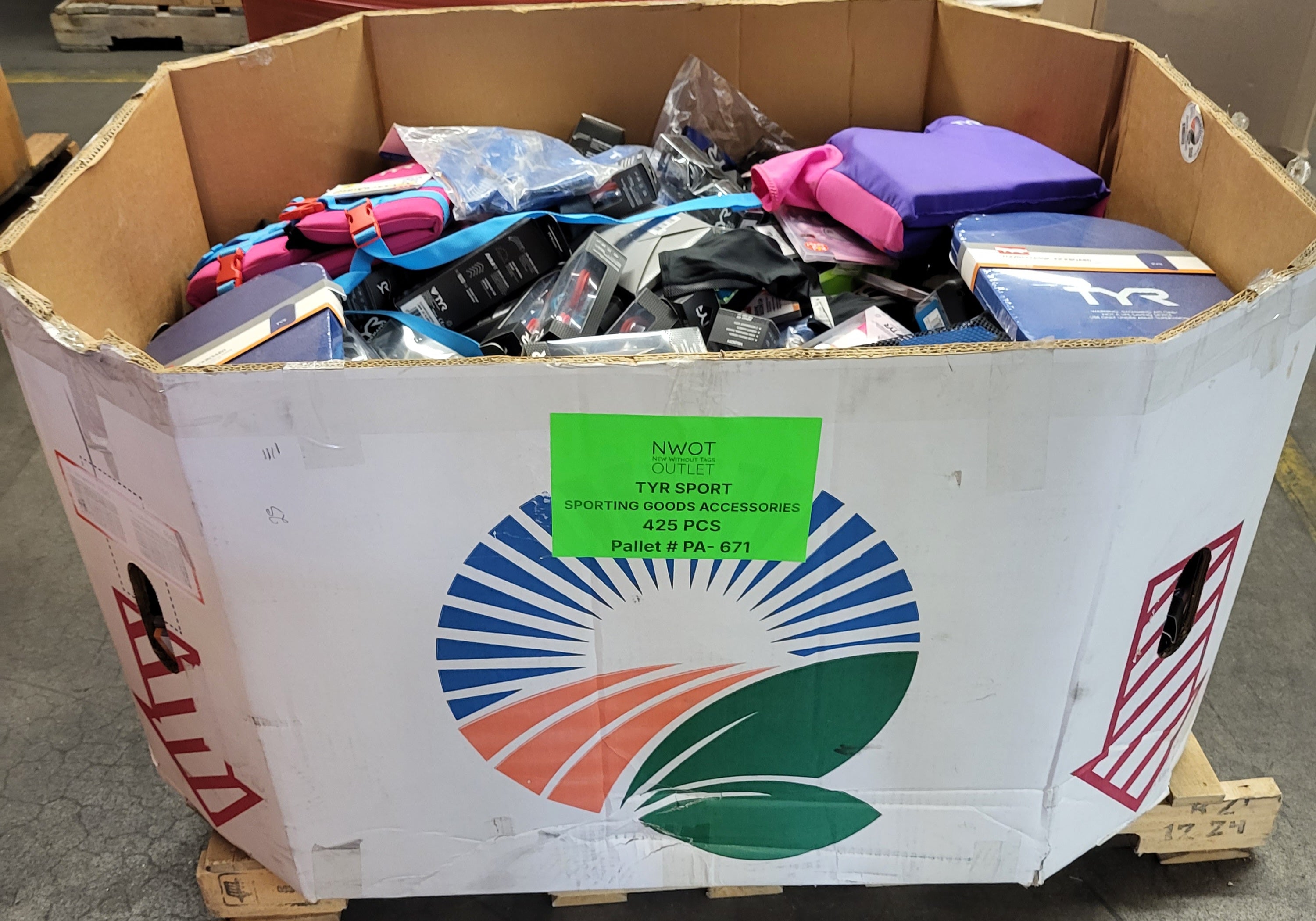 TYR SPORT | Assorted Men's, Women's & Kid's Accessories | NWT | 425 Pieces | Pallet #PA-671