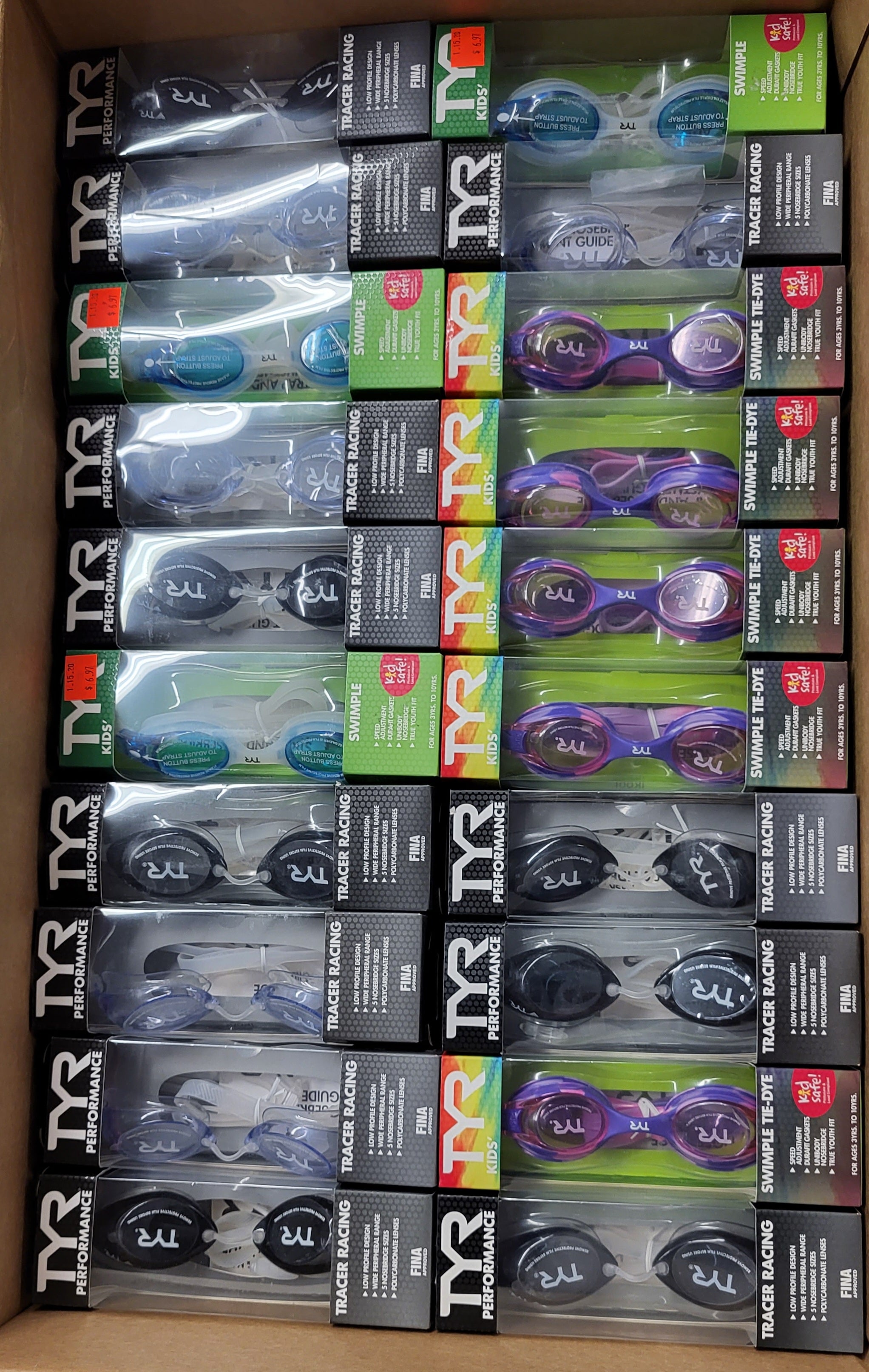 TYR Sport Goggles | Assorted Men's, Women's, Kid's Accessories | NWT | 100 Pieces | Small Box #SMA-593