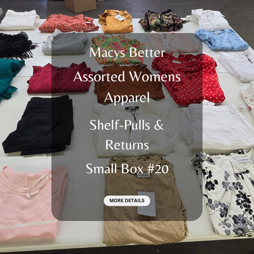 Macys Better | Assorted Womens Apparel | Shelf-Pulls & Returns | 25 Pieces | Small Box #20