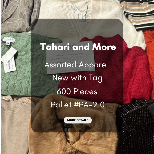 Tahari and more | Assorted  Apparel | 600 Pieces | New with Tag | Pallet #PA-210
