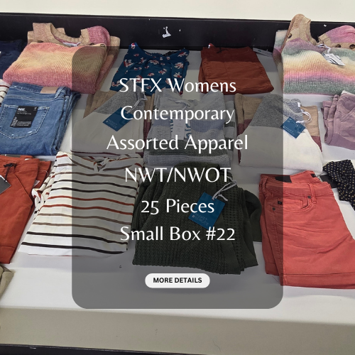 STFX Womens Contemporary | Assorted Apparel | NWT/NWOT | 25 Pieces | Small Box #22