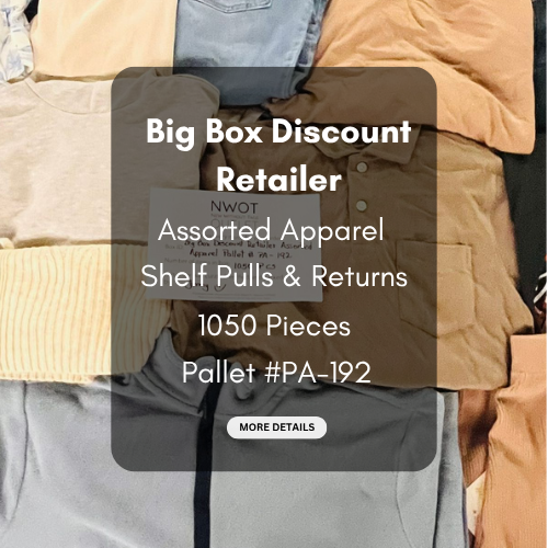 Target | Assorted  Apparel | 1050 Pieces | New & Returns | Pallet #PA-192