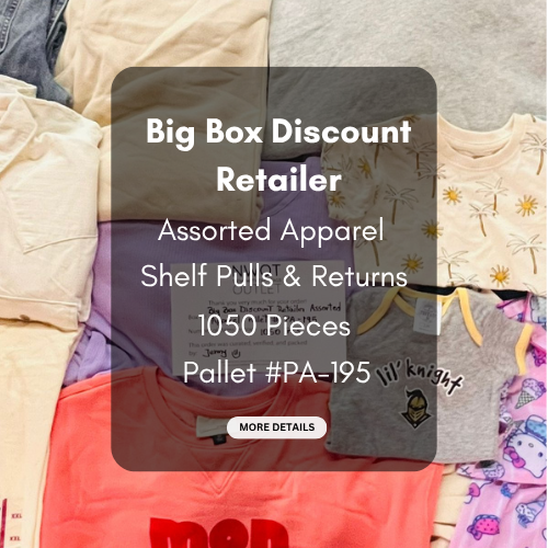 Target | Assorted  Apparel | 1050 Pieces | Shelf Pulls & Returns | Pallet #PA-195