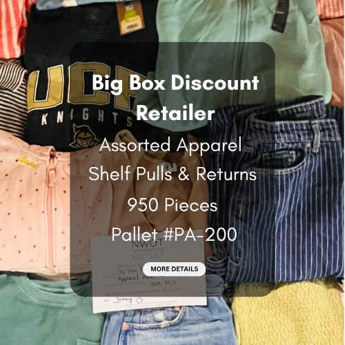 Target | Assorted  Apparel | 950 Pieces | Shelf Pulls & Returns| Pallet #PA-200