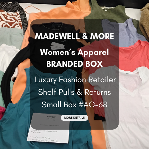 MADEWELL & MORE | Women's Assorted Apparel | BRANDED BOX | Shelf-Pulls/Returns | 25 Pieces | Small Box #AG-68