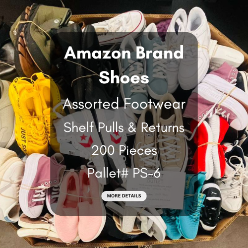 Amazon Brand Shoes | Assorted Footwear | Returns | 200 Pieces | Pallet# PS-6