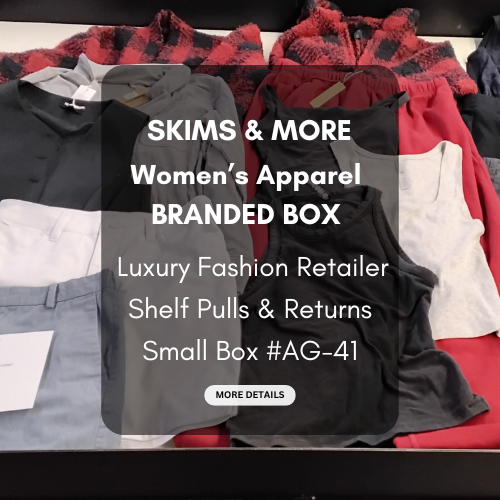 SKIMS & MORE | Women's Assorted Apparel | BRANDED BOX | Shelf-Pulls/Returns | 25 Pieces | Small Box #AG-41