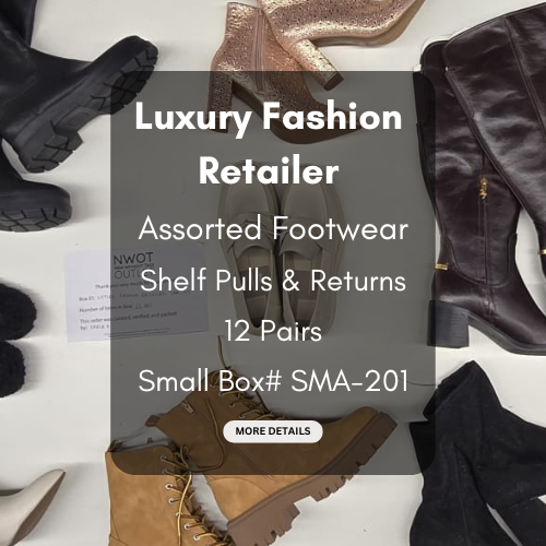 Luxury Fashion Retailer | Assorted Footwear | 12 pairs | Small Box# SMA-201